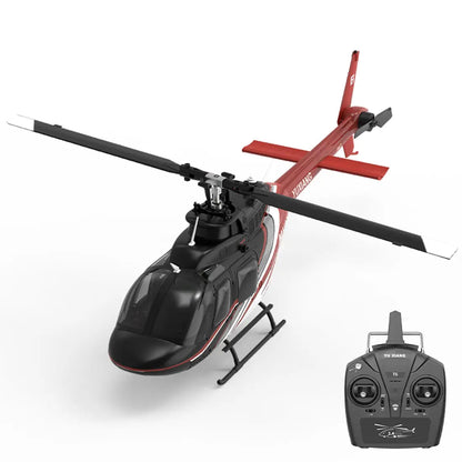 YUXIANG F08 Bell 206 1/27 Scale 2.4G 6CH Brushless Direct-Drive Optical Flow Flybarless RC Helicopter Model RTF