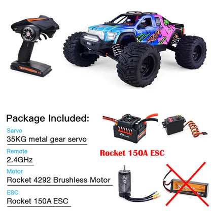 ZD Racing MX-07 1/7 Scale 4WD Brushless RC Car 8S 80km/h Monster Truck Buggy Off-Road RTR