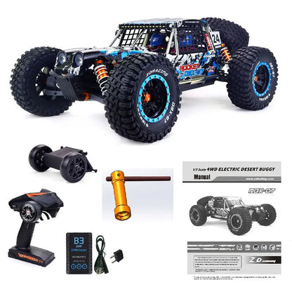 ZD Racing DBX-07 1/7 Scale 4WD Brushless RC Car 80km/h 6S Desert Monster Off-Road Truck RTR
