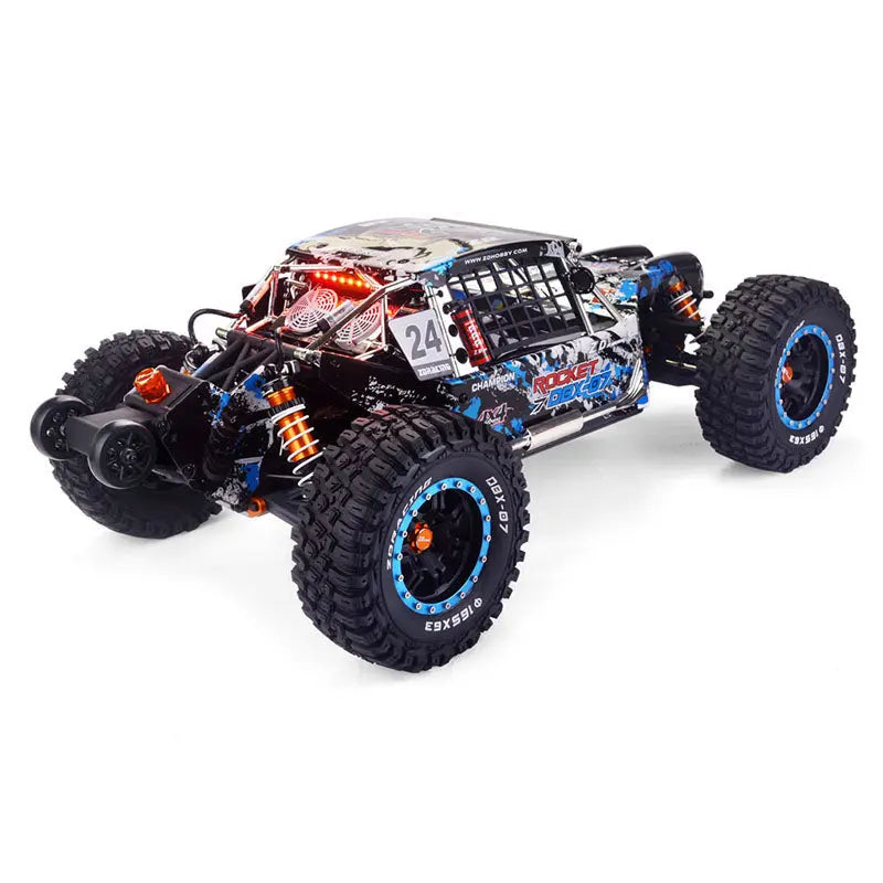 ZD Racing DBX-07 1/7 Scale 4WD Brushless RC Car 80km/h 6S Desert Monster Off-Road Truck RTR