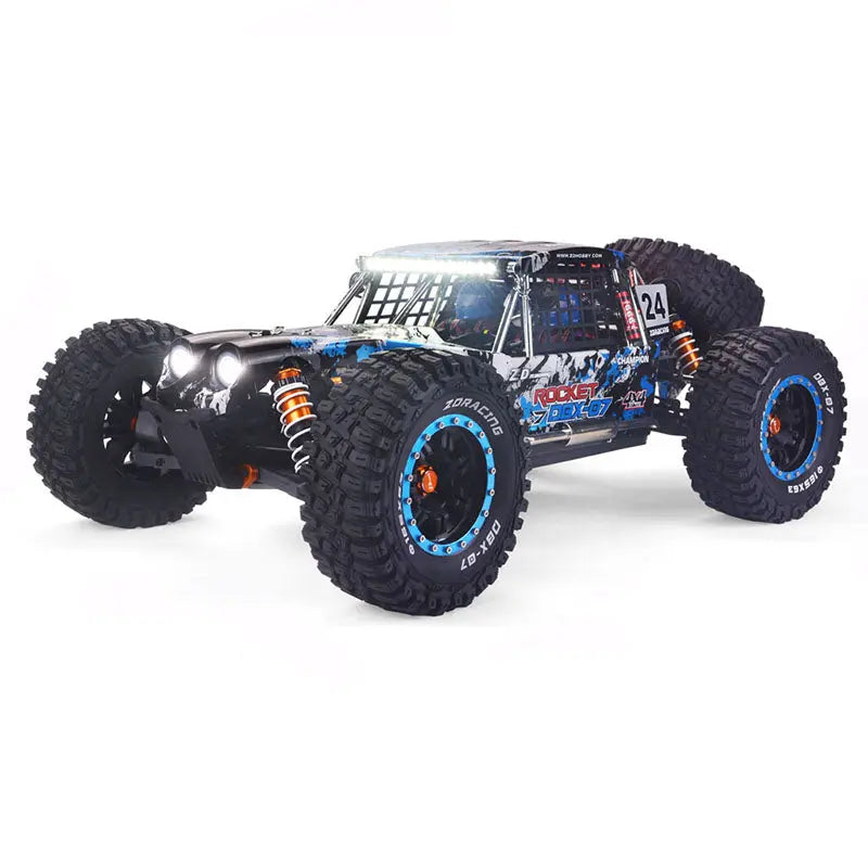 ZD Racing DBX-07 1/7 Scale 4WD Brushless RC Car 80km/h 6S Desert Monster Off-Road Truck RTR