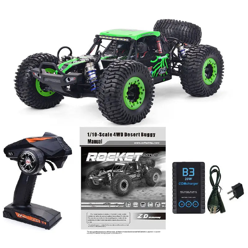 ZD Racing DBX 10 1/10 Scale 4WD Brushless RC Car 80km/h Desert Off-Road Truck RTR