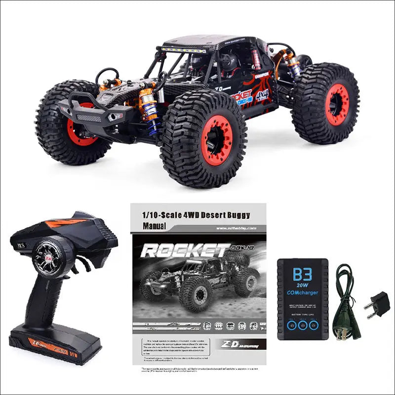 ZD Racing DBX 10 1/10 Scale 4WD Brushless RC Car 80km/h Desert Off-Road Truck RTR