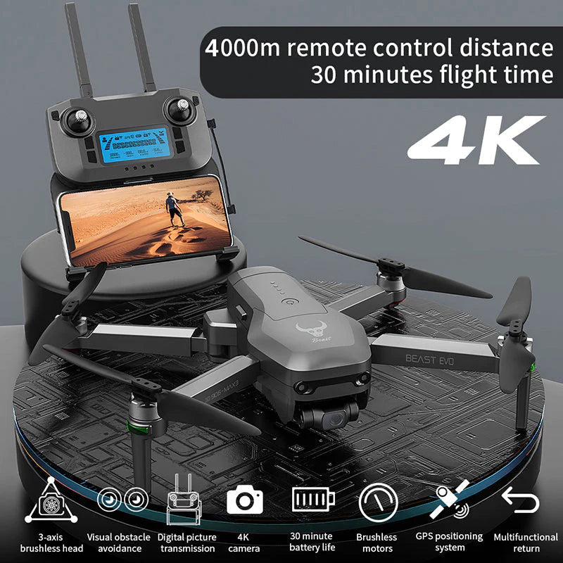 ZLL Beast EVO SG906 MAX3 4K Drone 3-Axis Gimbal GPS 5G WiFi Visual Obstacle Avoidance Foldable Quadcopter RTF