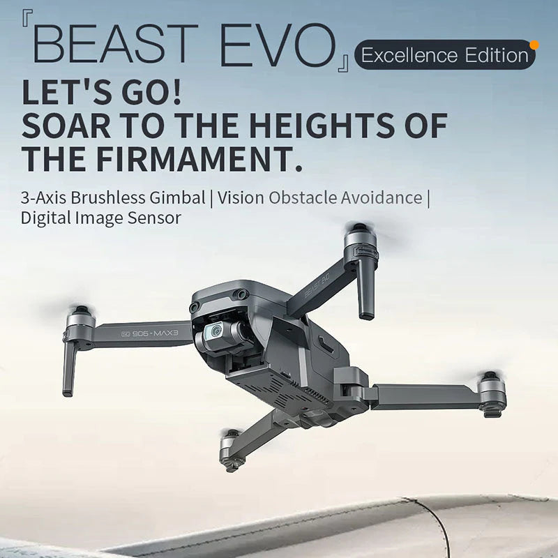 ZLL Beast EVO SG906 MAX3 4K Drone 3-Axis Gimbal GPS 5G WiFi Visual Obstacle Avoidance Foldable Quadcopter RTF