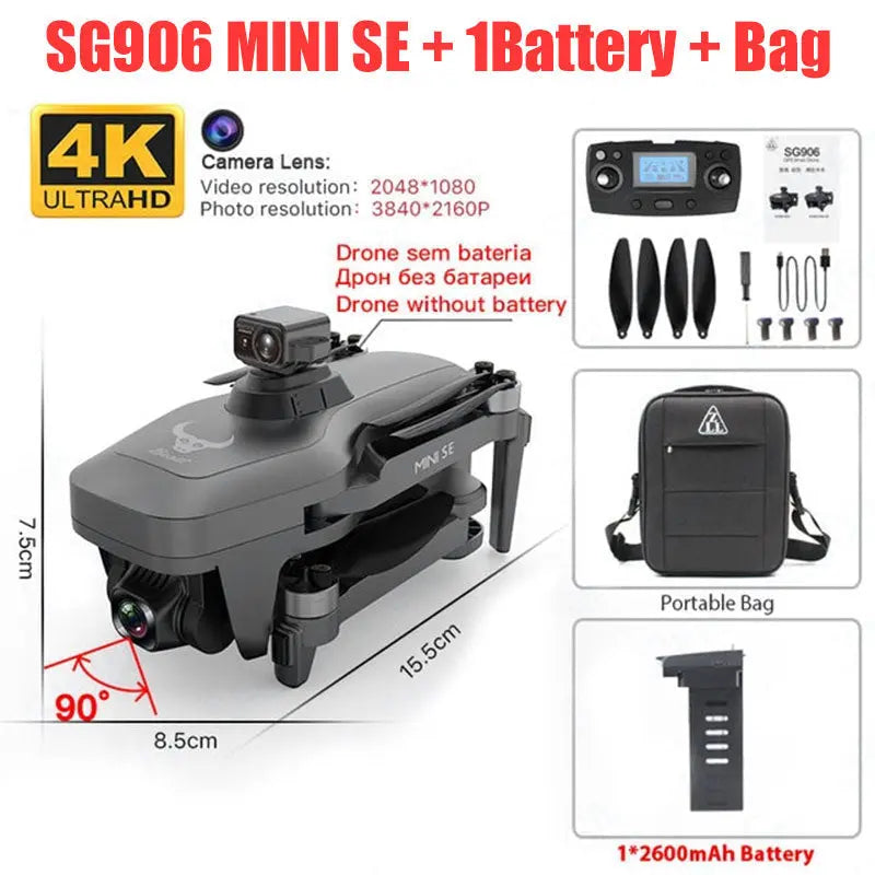 ZLL SG906 MINI SE 4K Drone GPS 5G WiFi Brushless 360° Obstacle Avoidance Quadcopter RTF