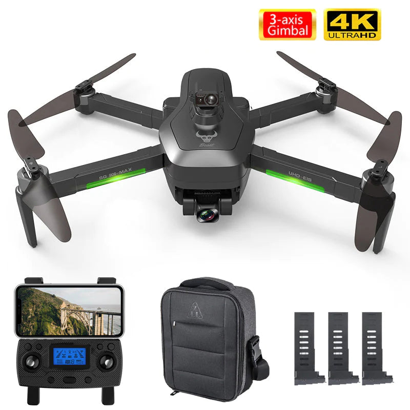 ZLL SG906 PRO3 MAX 4K Drone 3-Axis Gimbal GPS 5G WiFi Brushless Obstacle Avoidance Foldable Quadcopter RTF