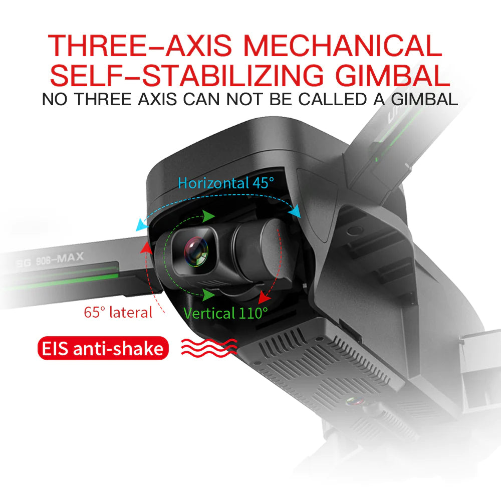 ZLL SG906 PRO3 MAX 4K Drone 3-Axis Gimbal GPS 5G WiFi Brushless Obstacle Avoidance Foldable Quadcopter RTF