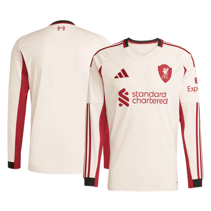Mens Liverpool Away Long Sleeve Jersey 2025/26