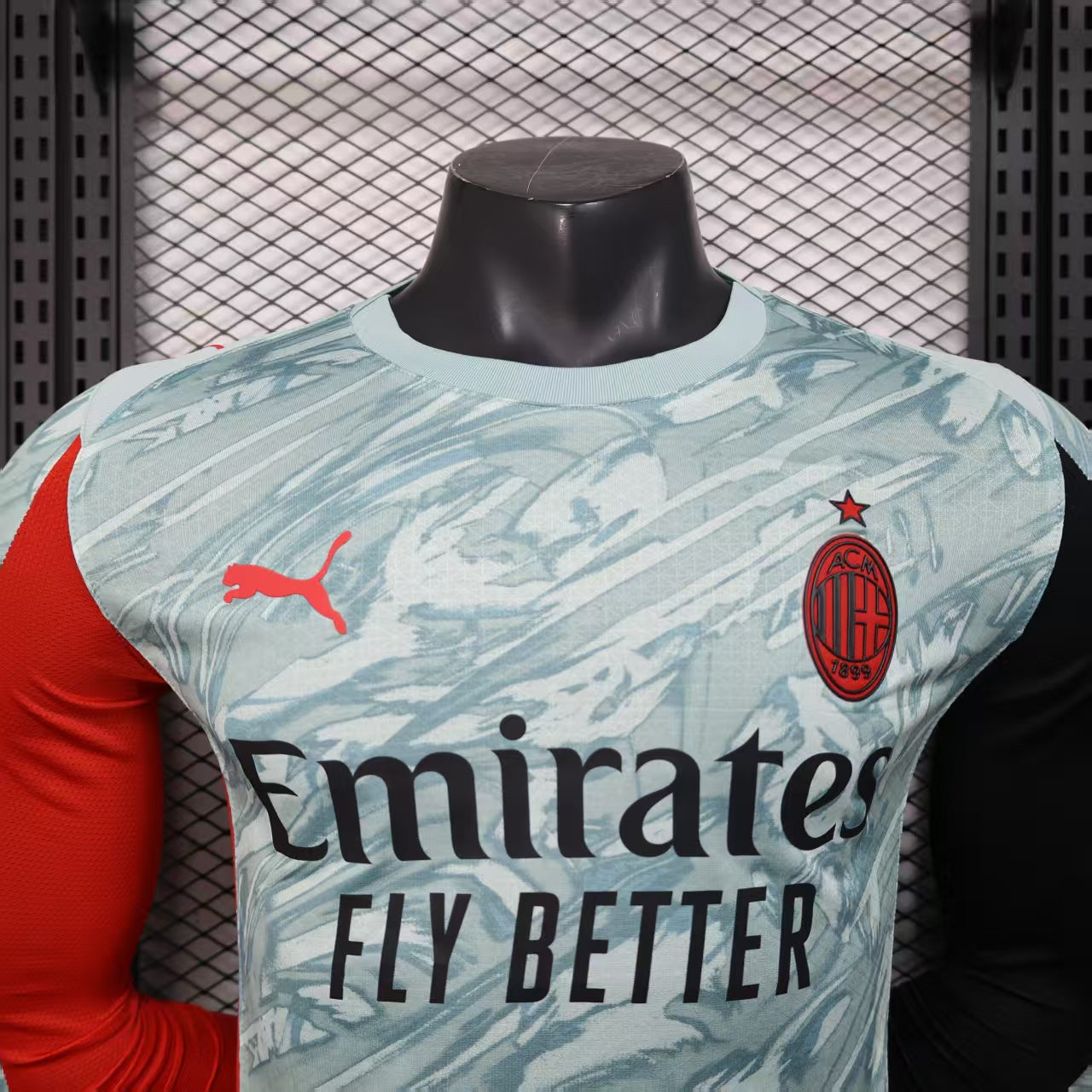 Player Version AC Milan Jersey 25/26 Long Sleeves Football Kit Soccer Jersey
