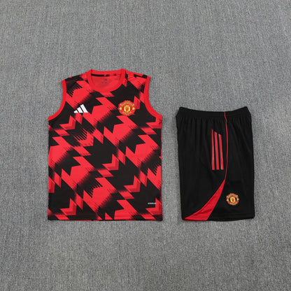 Manchester United Vest Set Training Tracksuits 25/26 Football Kit Soccer Jersey