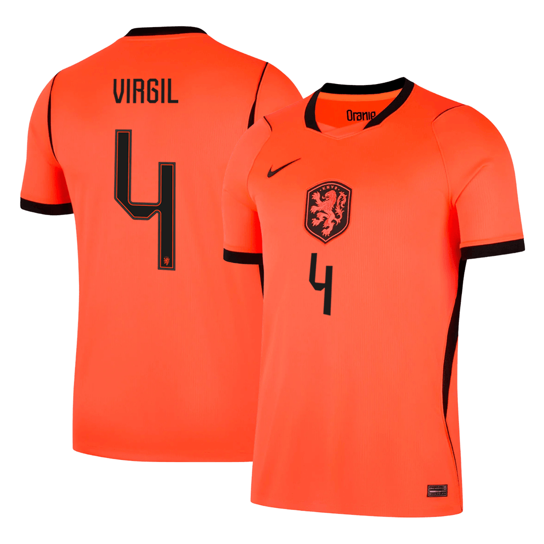 VIRGIL #4 Mens Netherlands World Cup Home Jersey 2026