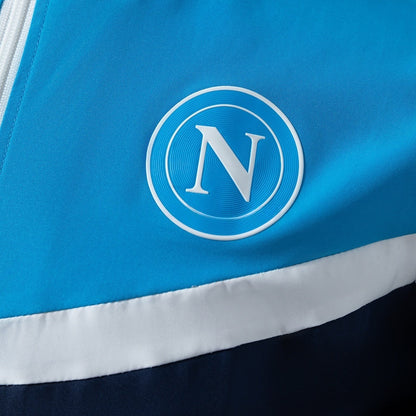 Napoli Windbreaker 2025/26 Blue Football Soccer Jacket