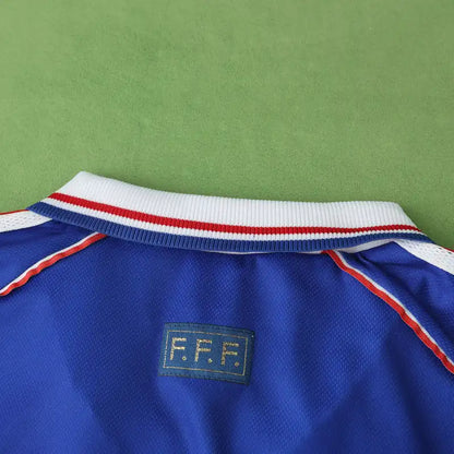 France National Team Home Retro Fan Version 1998 Season Jersey