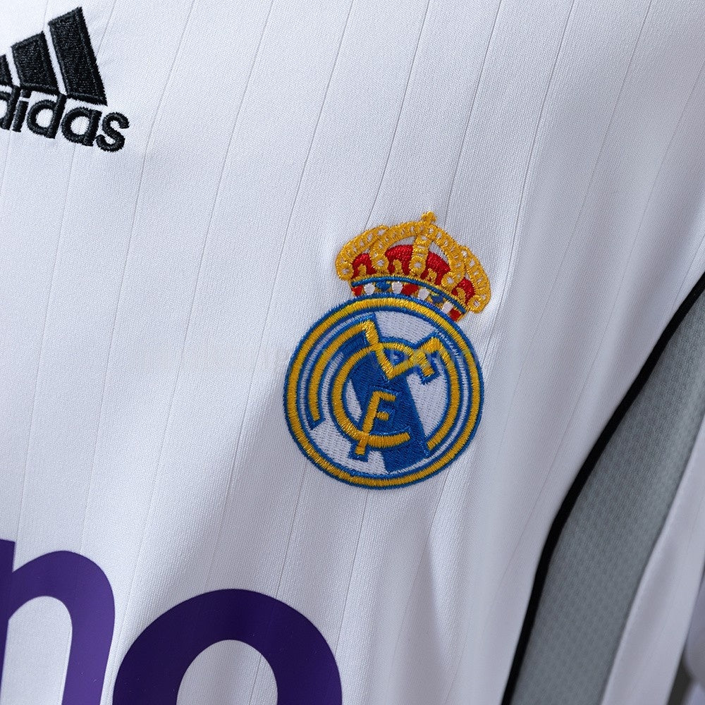 Real Madrid Jersey 2006/07 Home Retro Kit Long Sleeves