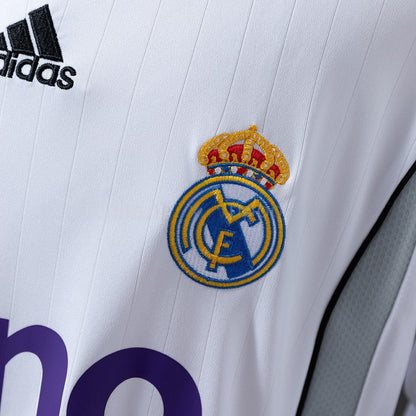 Real Madrid Jersey 2006/07 Home Retro Kit Long Sleeves