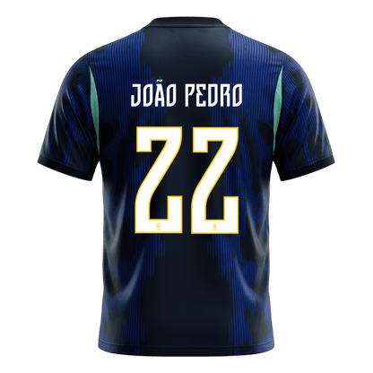 JOÃO PEDRO #22 Mens Brazil World Cup Away Jersey 2026