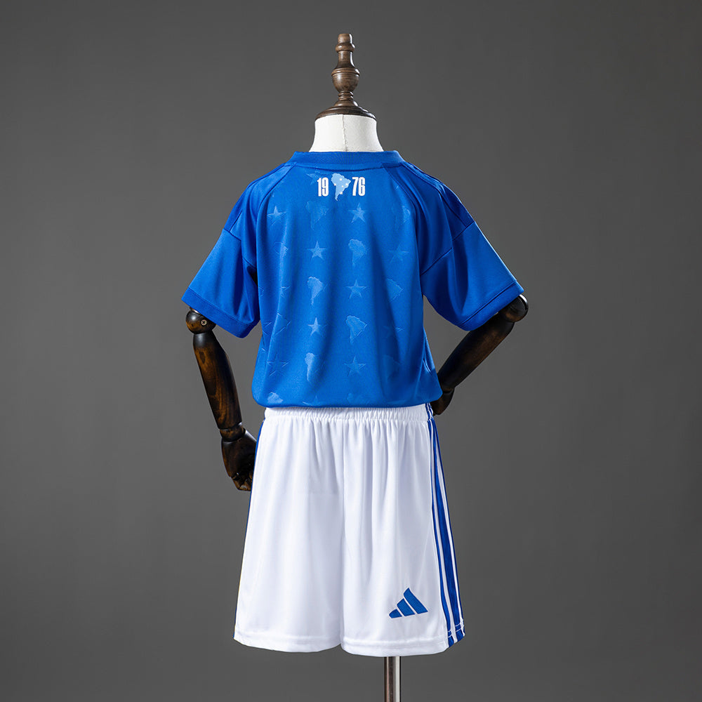 Kids Cruzeiro Home Jersey 2026-2027 Football Kit Soccer Shirt