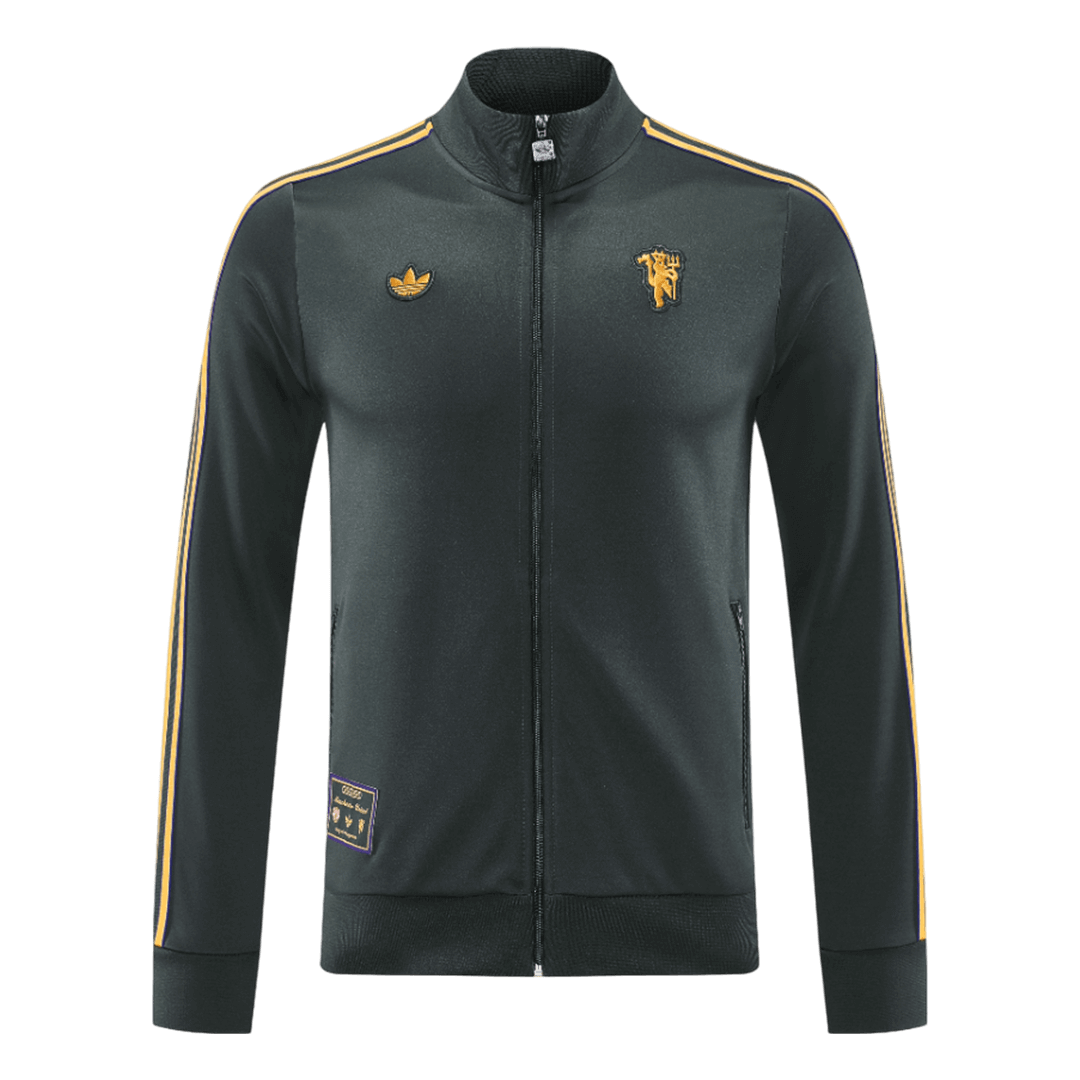 Manchester United 2025/26 Black Training Tracksuit Kit (Top+Pants)