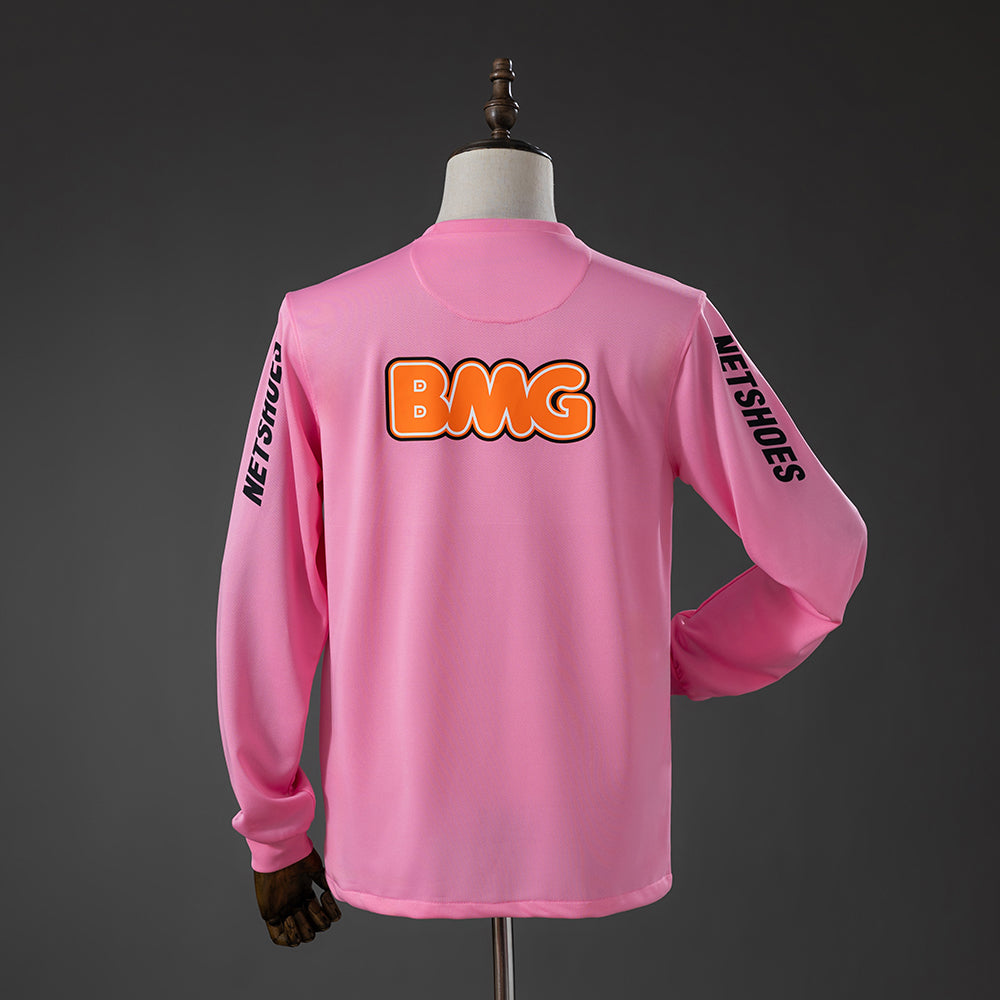Santos Pink Jersey 2012-2013 Long Sleeves Retro Football Kit Soccer Shirt
