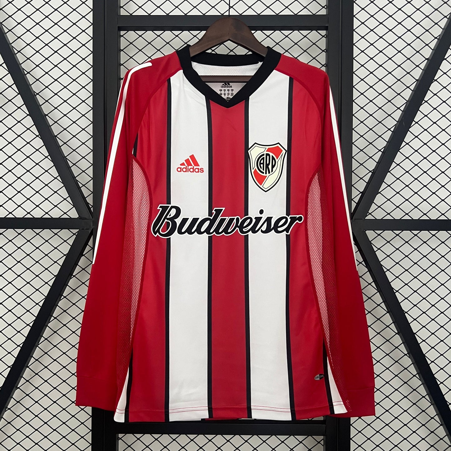 Retro River Plate Jersey 2003-04 Away Long Sleeves Football Kit Soccer Jersey