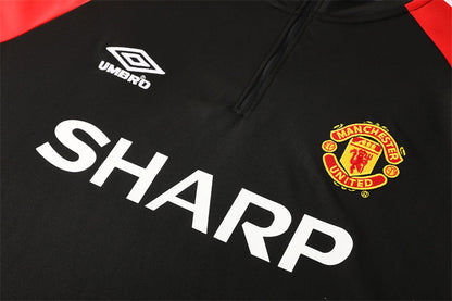 Retro Manchester United Training Tracksuits 1998-99 Football Kit Soccer Jersey