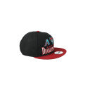 New Era Arizona Diamondbacks Archive Multi Logo 9FIFTY Snapback Hat - BLACK/ RED