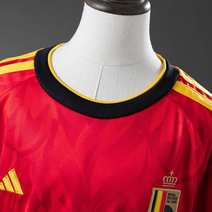 Kids Belgium Home Jersey 2026 World Cup Football Kit Soccer Shirt