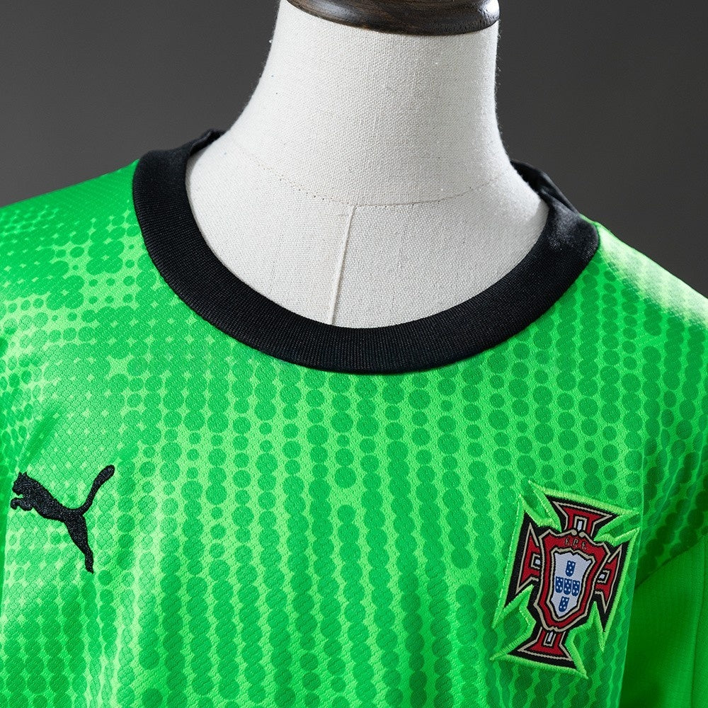 Kids Portugal Jersey 2026 Green Football Kit
