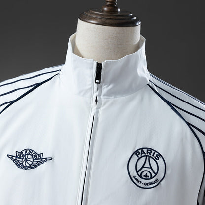 PSG Windbreaker 2025/26 White Football Soccer Jacket
