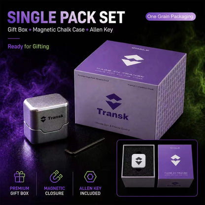 Transk Magnetic Billiard Chalk Two-Pack Gift Set – Purple & Green Chalk with 2 Magnetic Chalk Cases