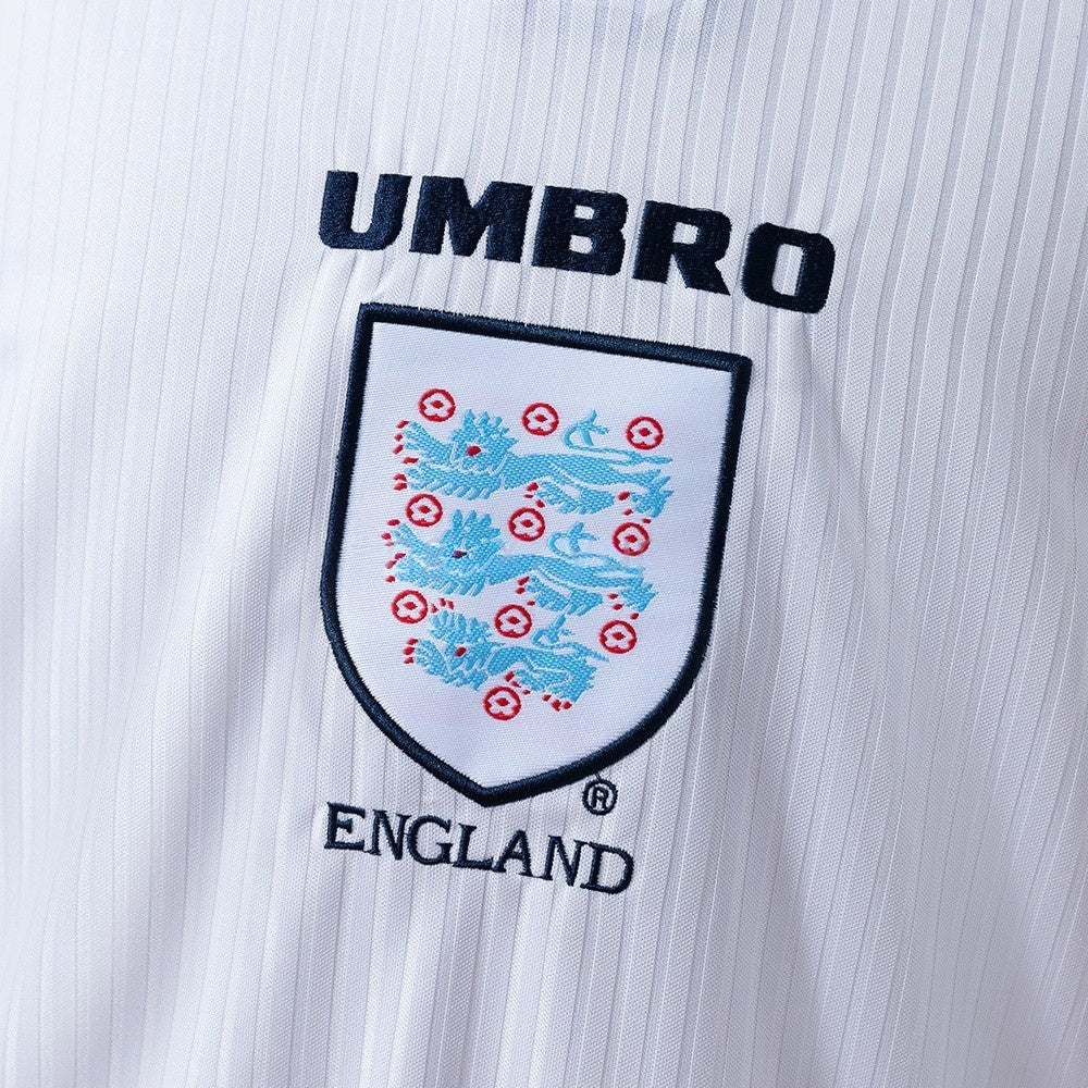 England Jersey 1998 Home Retro Football Kit Long Sleeves