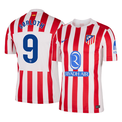 SØRLOTH #9 Mens Atletico Madrid Home Jersey 2025/26