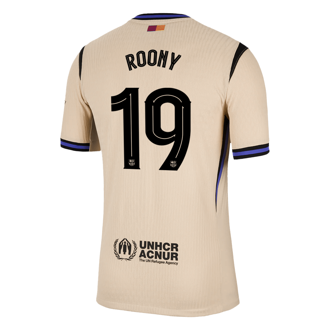 ROONY #19 Mens Barcelona Away Jersey 2025/26 UCL - Player Version (Slim Fit)