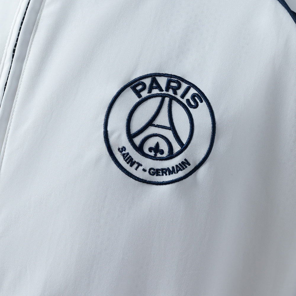 PSG Windbreaker 2025/26 White Football Soccer Jacket