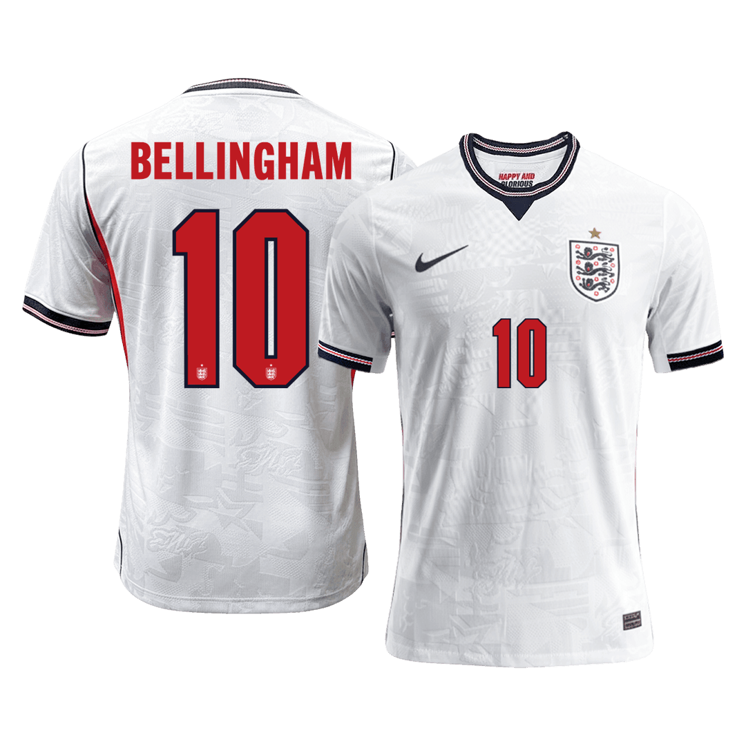 BELLINGHAM #10 Mens England World Cup Home Jersey 2026 - Player Version (Slim Fit)