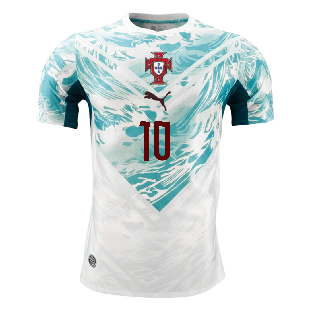 BERNARDO #10 Mens Portugal World Cup Away Jersey 2026 - Player Version (Slim Fit)