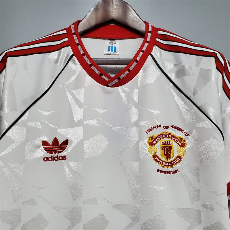 Manchester United Jersey Away Kit 1991 Retro Football Team Soccer Shirt