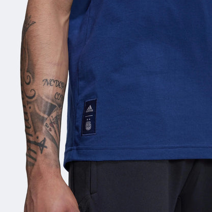 adidas 2022-23 Argentina Graphic Tee Night Indigo