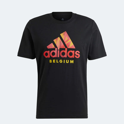 adidas 2022-23 Belgium DNA Graphic Tee - Black