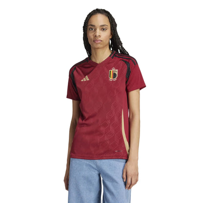 adidas 2024-25 Belgium Women's Stadium Home Jersey