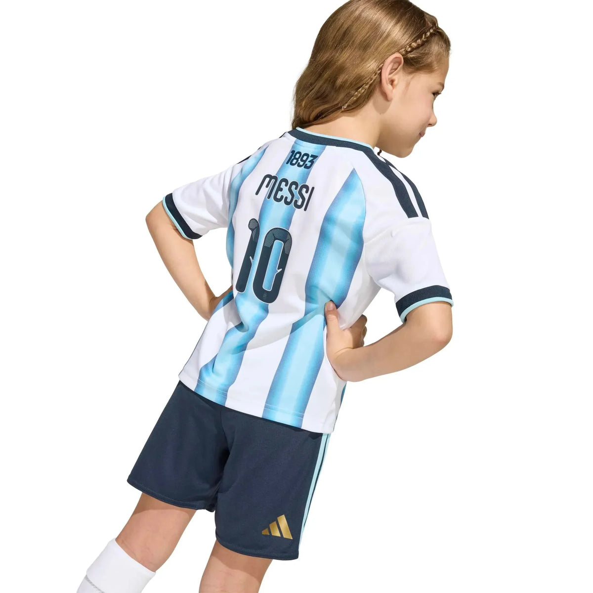 adidas 2026 Argentina Kid's Home Messi #10 Mini Kit
