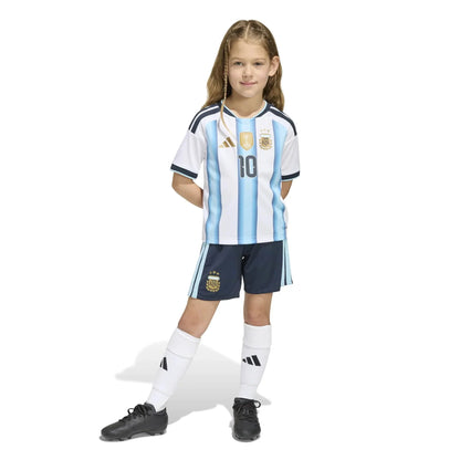 adidas 2026 Argentina Kid's Home Messi #10 Mini Kit