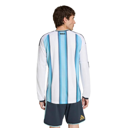 adidas 2026 Argentina Men's Authentic Home Long-Sleeve Soccer Jersey