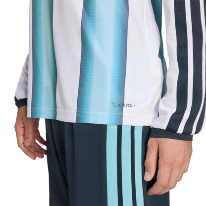 adidas 2026 Argentina Men's Authentic Home Long-Sleeve Soccer Jersey