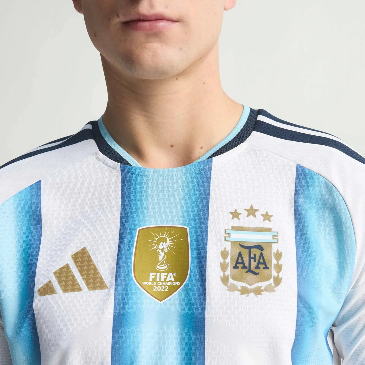 adidas 2026 Argentina Men's Authentic Home Long-Sleeve Soccer Jersey