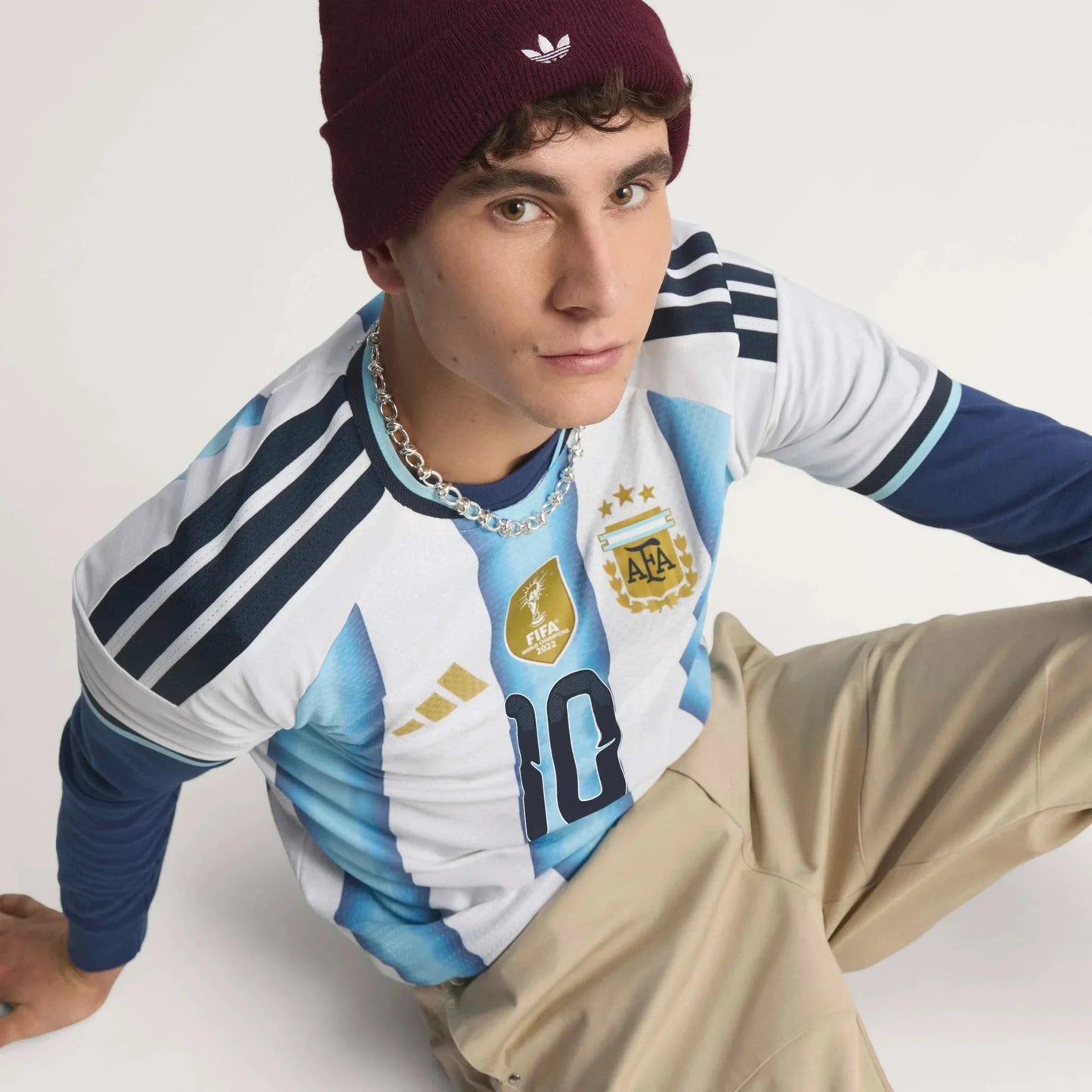 adidas 2026 Argentina Men's Authentic Home Messi #10 Soccer Jersey