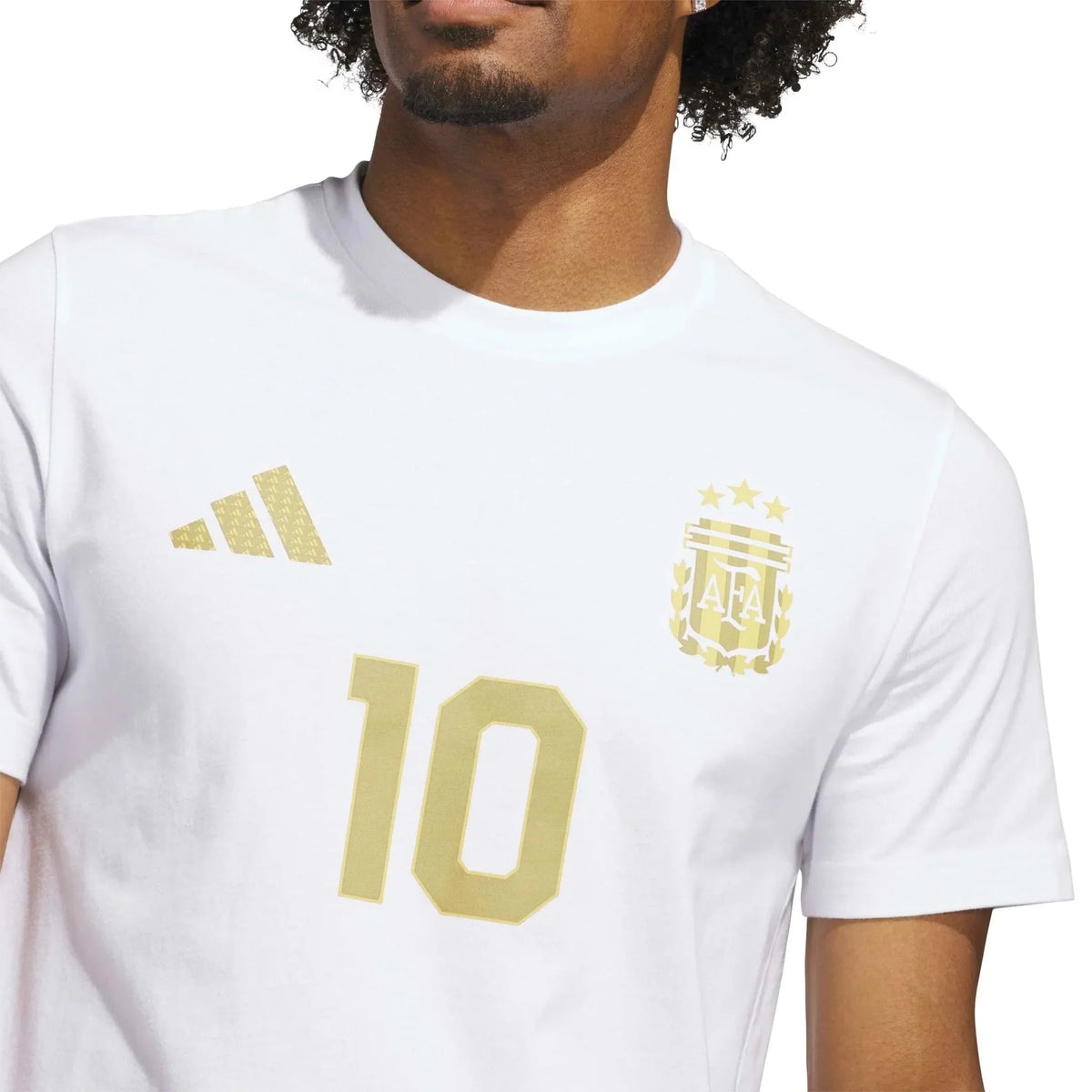 adidas 2026 Argentina Men's Messi Name And Number Tee