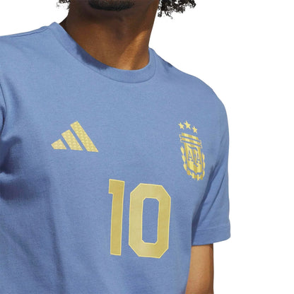 adidas 2026 Argentina Men's Messi Name And Number Tee
