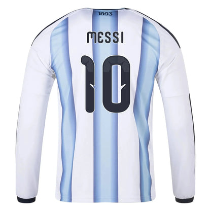 adidas 2026 Argentina Men's Stadium Home Long-Sleeve Soccer Jersey